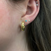 Rainbow Constellation Hoops- Gold