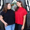 Simple Sweater Top - Black