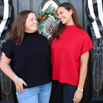 Simple Sweater Top - Red
