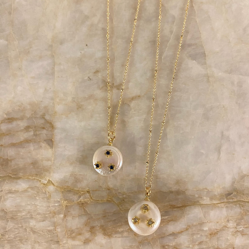 CZ Pearl Necklace