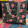Quilted Tote Bag- Navy & Pink Floral