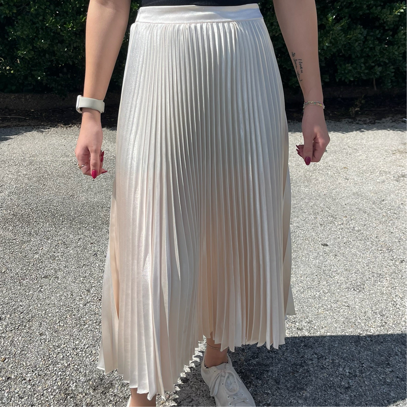 Cheers Midi Skirt- Champagne