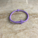 Silicone Jesus Bracelet- Orchid