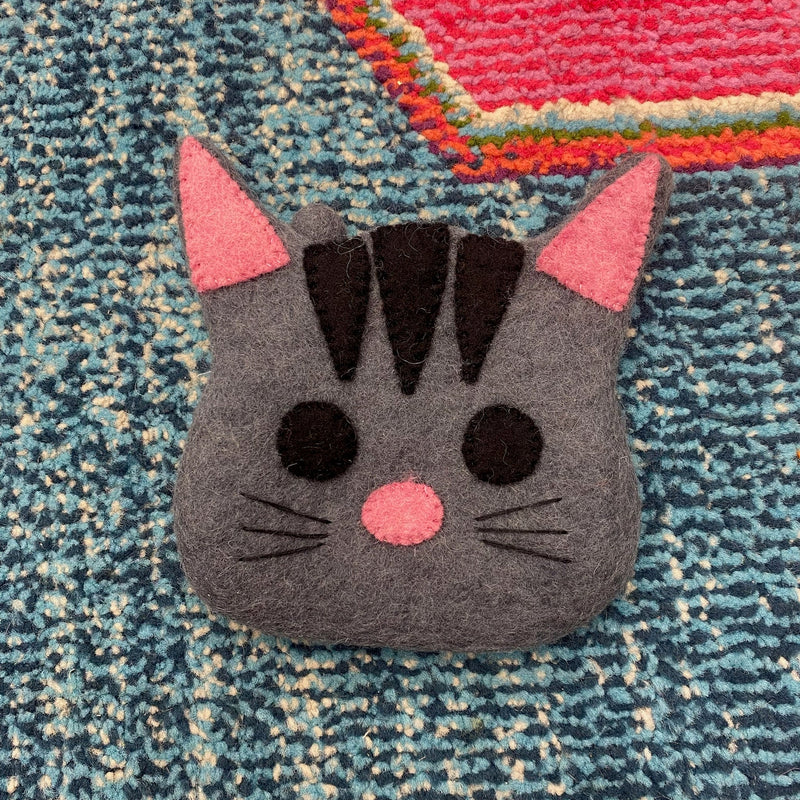 Felt Coin Purse- Cat