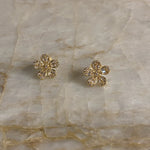 Pavé Flower Studs