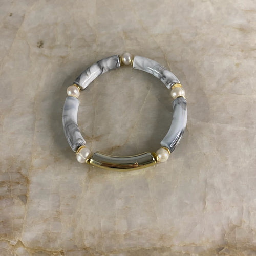 Mini Mac Bracelet with Pearls