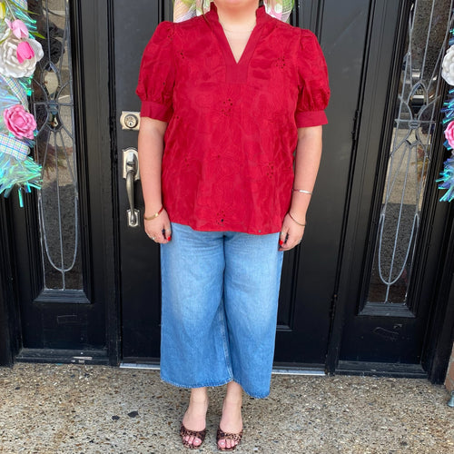 Donna Blouse- Red