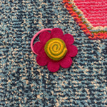 Flower Hair Ties- Swirly