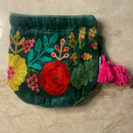 Embroidered Cinch Pouches