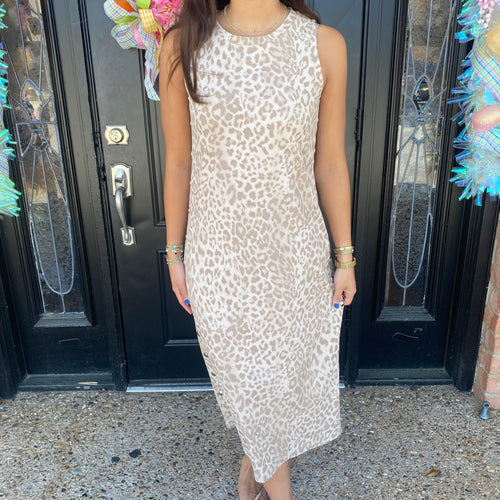 Party Animal Dress- Taupe