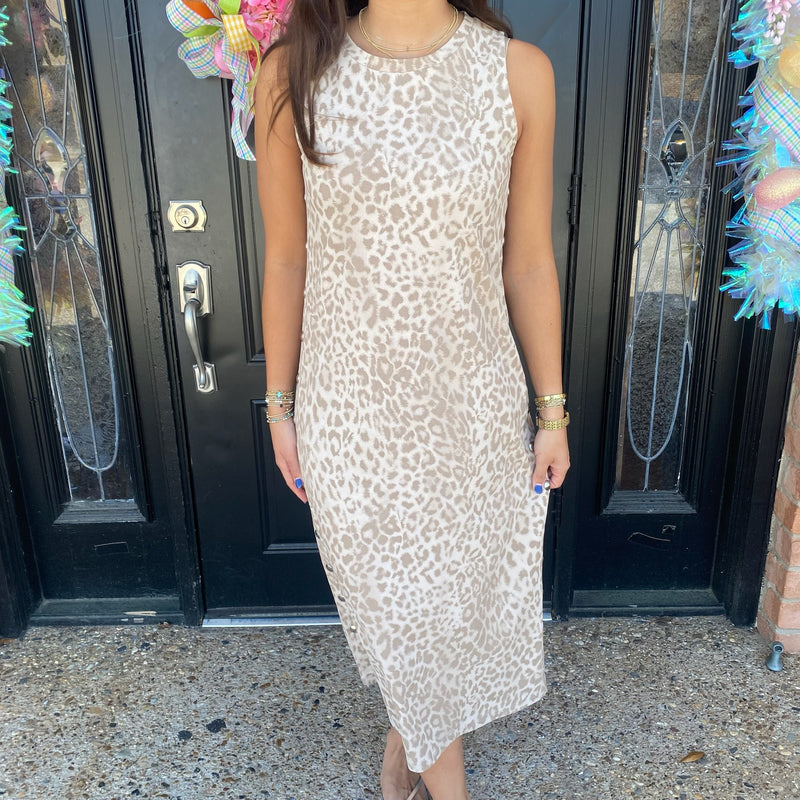 Party Animal Dress- Taupe