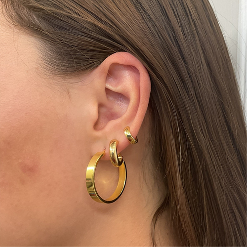 Thick Gold Hoops