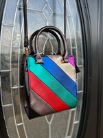 Metallic rainbow purse