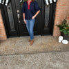 Quinn Blouse - Navy