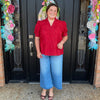 Donna Blouse- Red