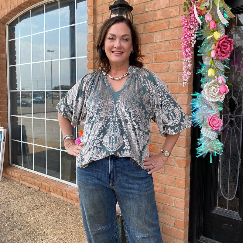 Julia Blouse- Sage