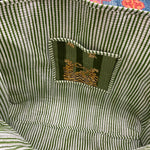 Quilted Tote Bag- Green Tiger