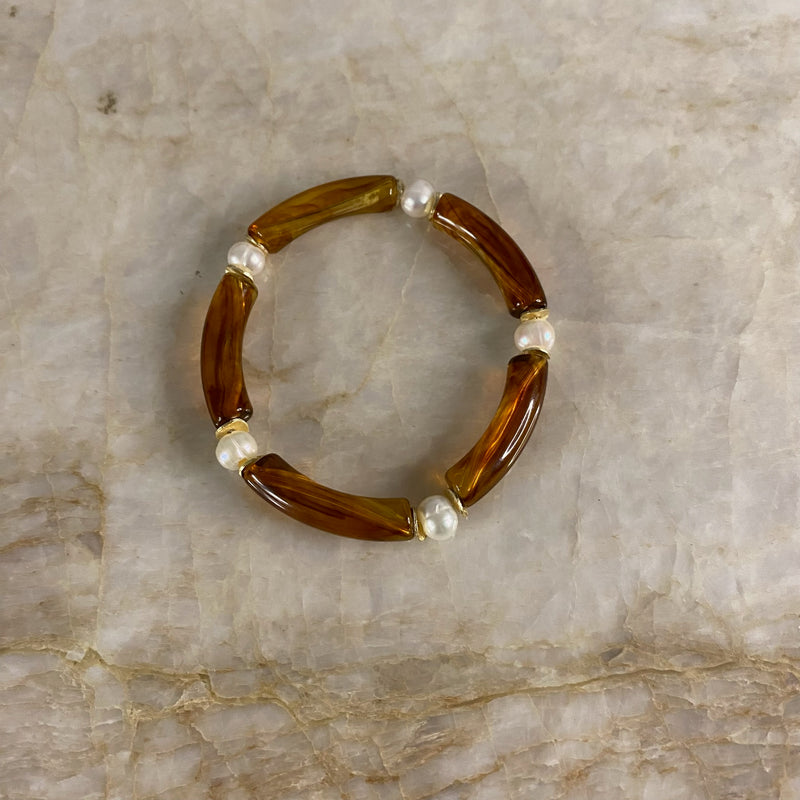 Mini Mac Bracelet with Pearls