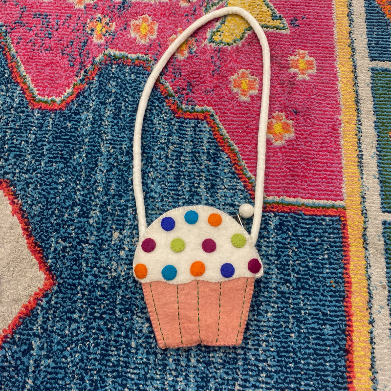 Kids Felt Purse- Cupcake