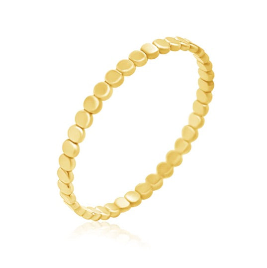 Dot Stackable Band Ring- Gold Filled