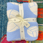 Blue Volleyball Comfy Luxe Blanket