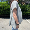 Everyday Basic Top- Heather Gray