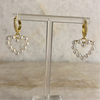 Pearl Heart Earrings