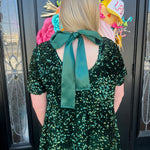 The Emerald Sequin Dress