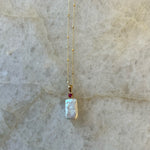 Gemstone Pearl Necklace