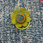 Flower Hair Ties- Swirly