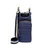 Navy Blue Matte HydroBag with Navy/Silver/White Strap