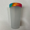 22oz Clear Silipint cup and lid