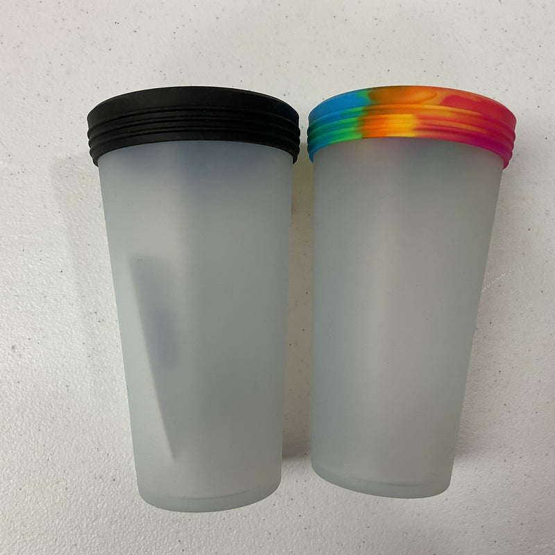 22oz Clear Silipint Cup and Lid