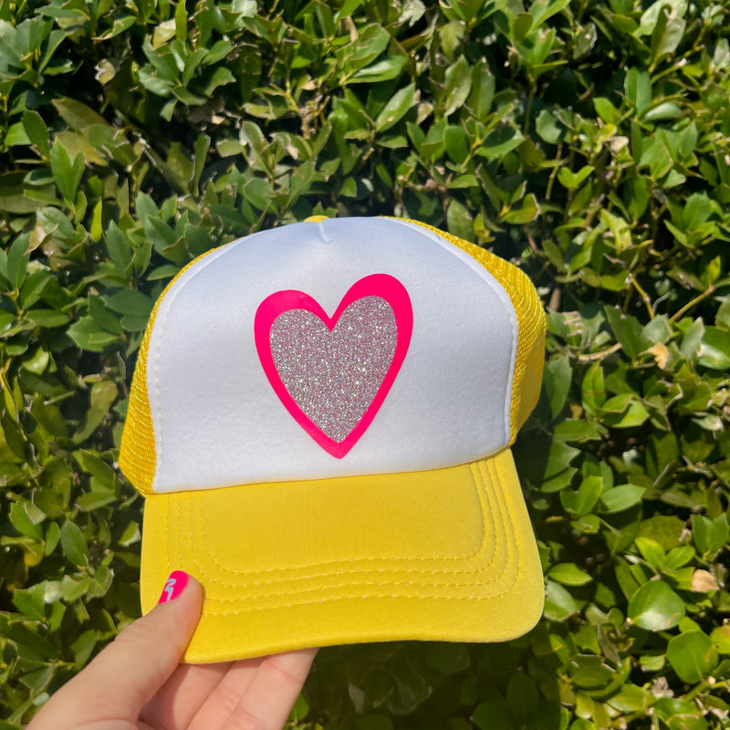 Yellow LFD heart hat