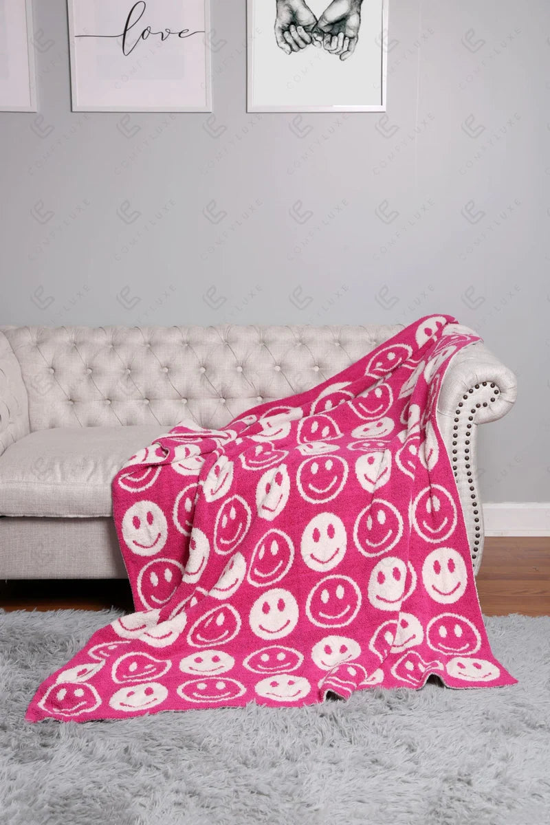 Smiley Comfy Luxe Blanket