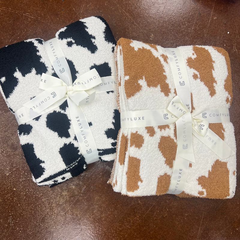 Cow Print Comfy Luxe Blanket