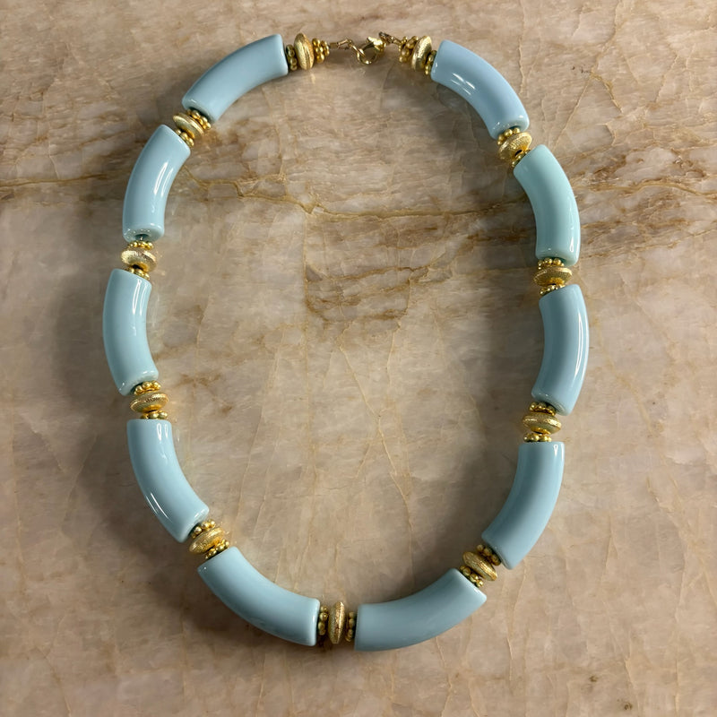 Mac Necklace- Light Blue