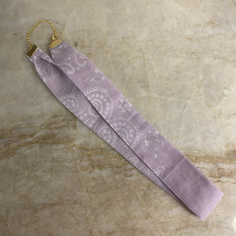 Bandana Necklace- One Color- Lavender