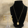Mother of Pearl Cross Piece Earrings