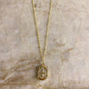 Mother of Pearl Cross Piece Necklace