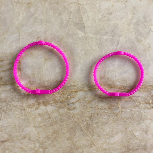 Silicone Jesus Bracelet- Hot Pink