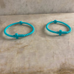 Silicone Jesus Bracelet- Turquoise