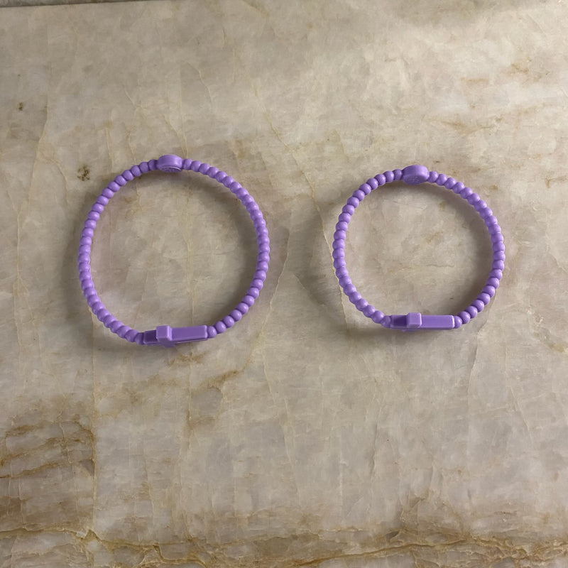 Silicone Jesus Bracelet- Orchid