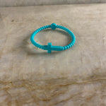 Silicone Jesus Bracelet- Turquoise