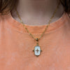 Large Enamel Cross Necklace