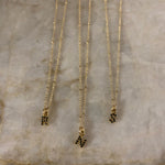 Initial Necklace (Black)