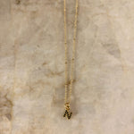 Initial Necklace (Black)