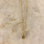 Initial Necklace (Black)