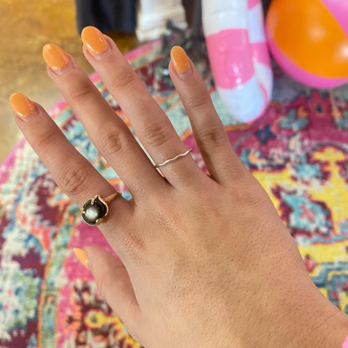 Wavy Band Ring- Sterling Silver