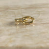 Gold Hoops with Pavé Center